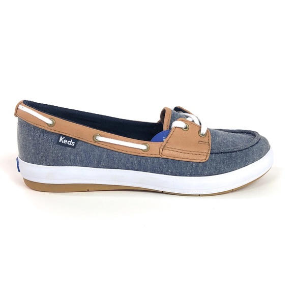 Keds Shoes Keds Charter Chambray Blue Boat Shoes Wf663 Poshmark